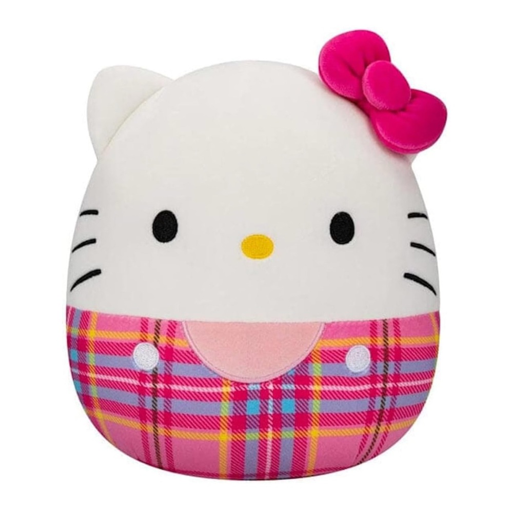 New Hello Kitty In Pink Plaid Sanrio 10” Squishmallows Plush